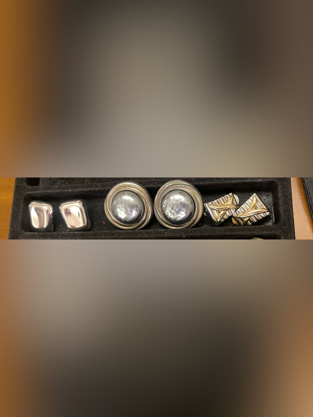 Stunning Silver Clip-On Earrings - bundle of 3